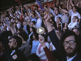 Mitin electoral de la Candidatura de Unidad Popular en las Elecciones Generales. 1977. Polideport...