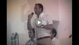 Diamantino García Acosta. 1987. En apoyo a Rafael Montes en las elecciones municipales. Los Corra...